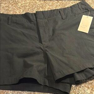 A New Day Black Flat Front Shorts